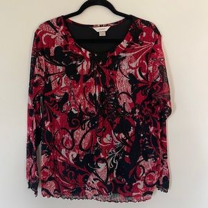 CJ Banks Women’s Long Sleeve Shirt Size 1X